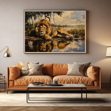 African Lion Painting